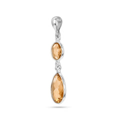 Citrine Stone 925 Silver Pendant
