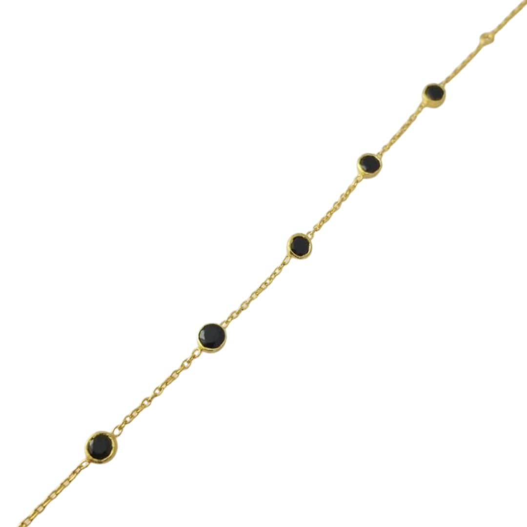 Black Spinel Stone Bracelet