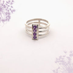 Round Amethyst Ring