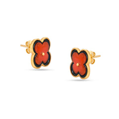Coral Flower Earrings