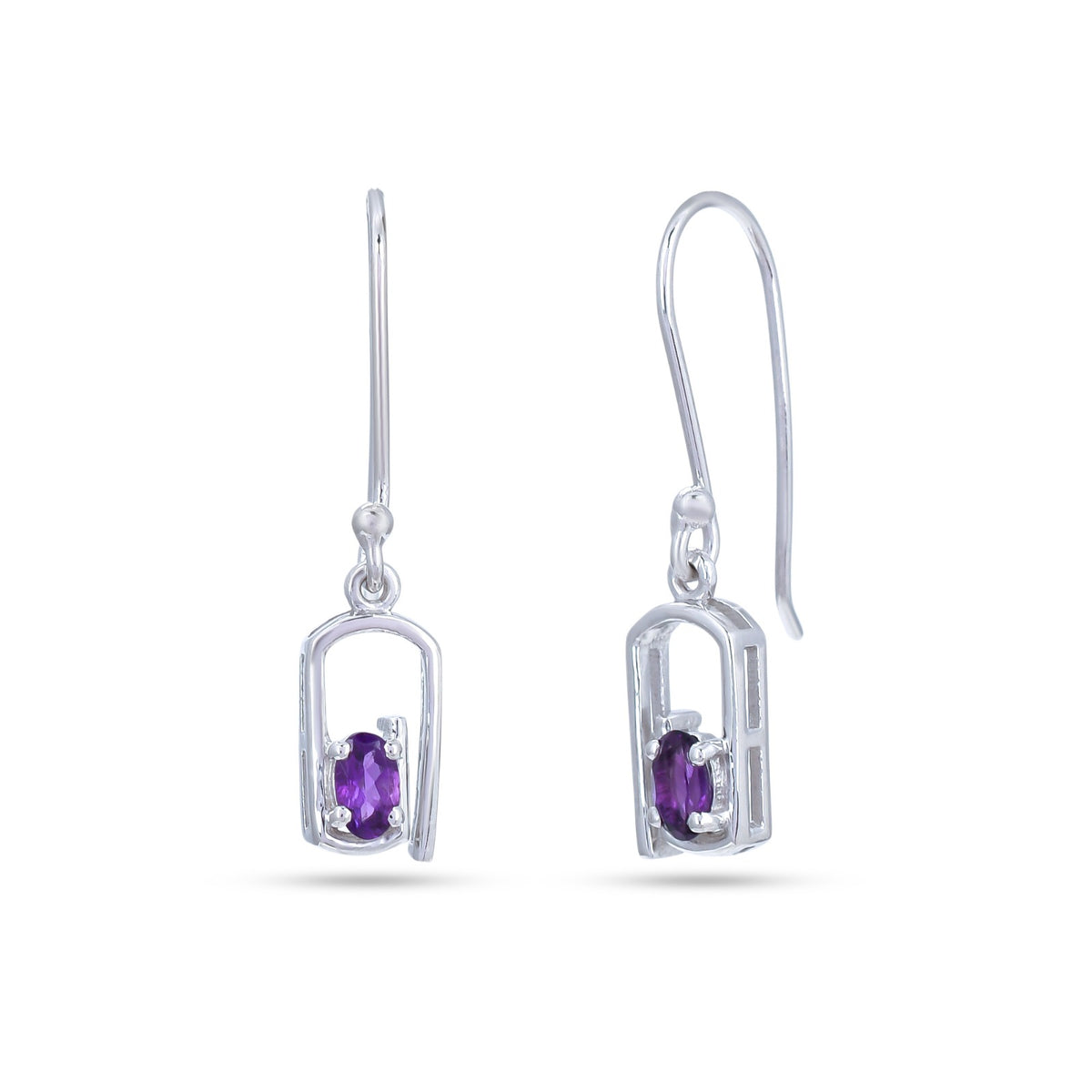 Violet Frame Earrings