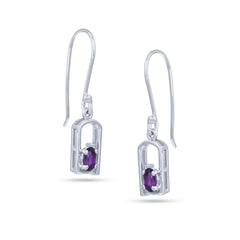 Violet Frame Earrings