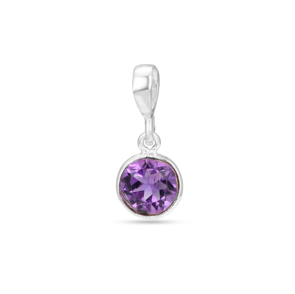 Amethyst Pendant in 925 Sterling Silve