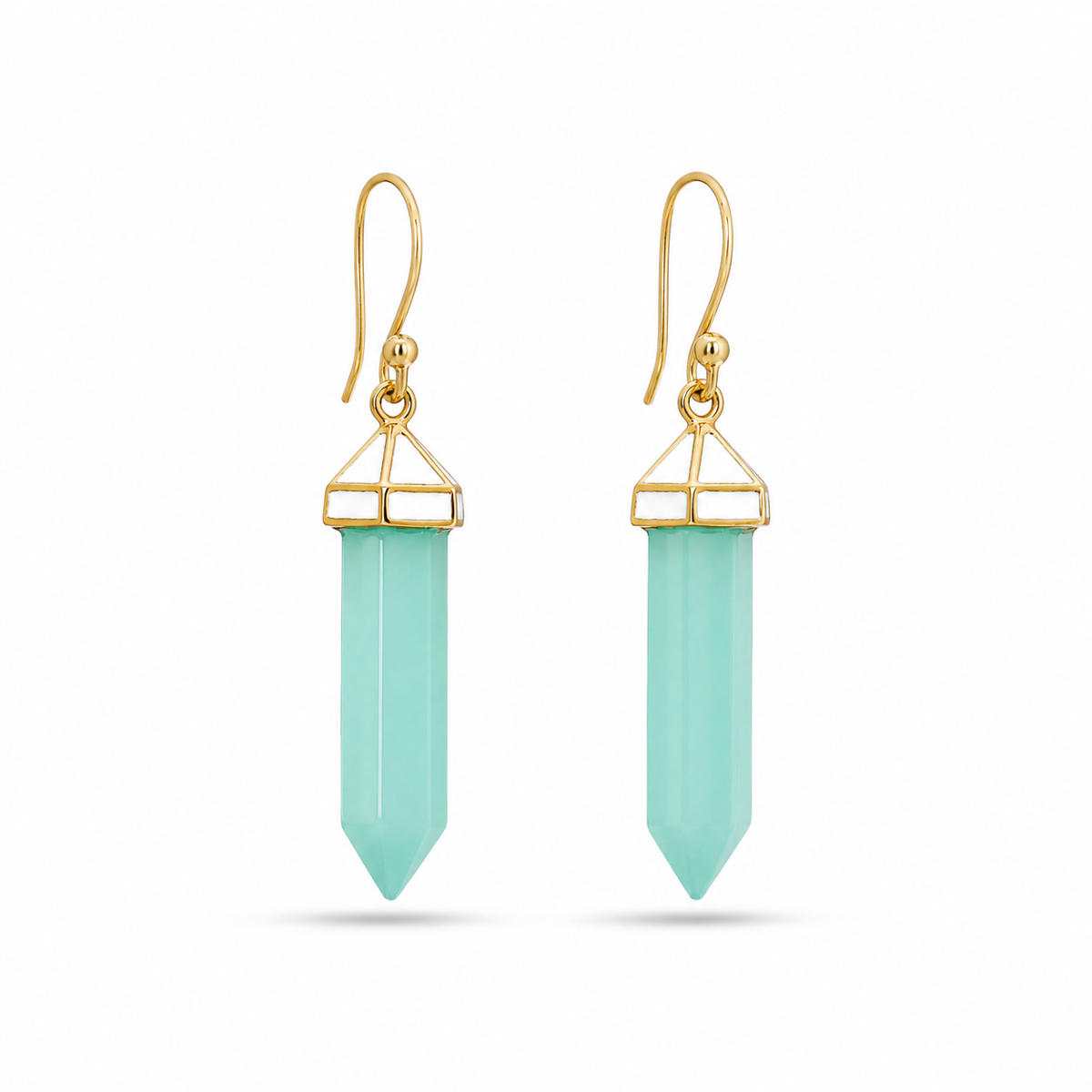 Aventurine 925 Silver Earrings