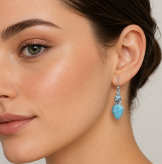 Blue Balance Earrings