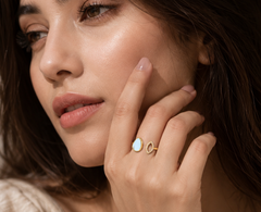 Blue Topaz Silver Ring