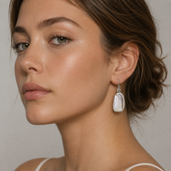 Pearl Bar Earrings