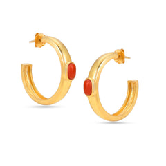 Sunset Coral Earrings