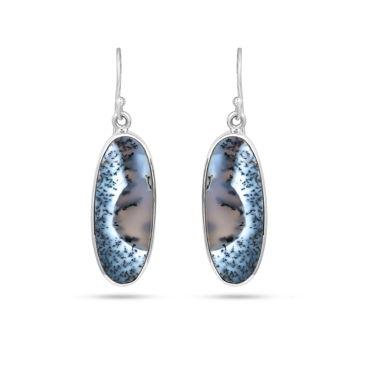 Grey Fern Earrings