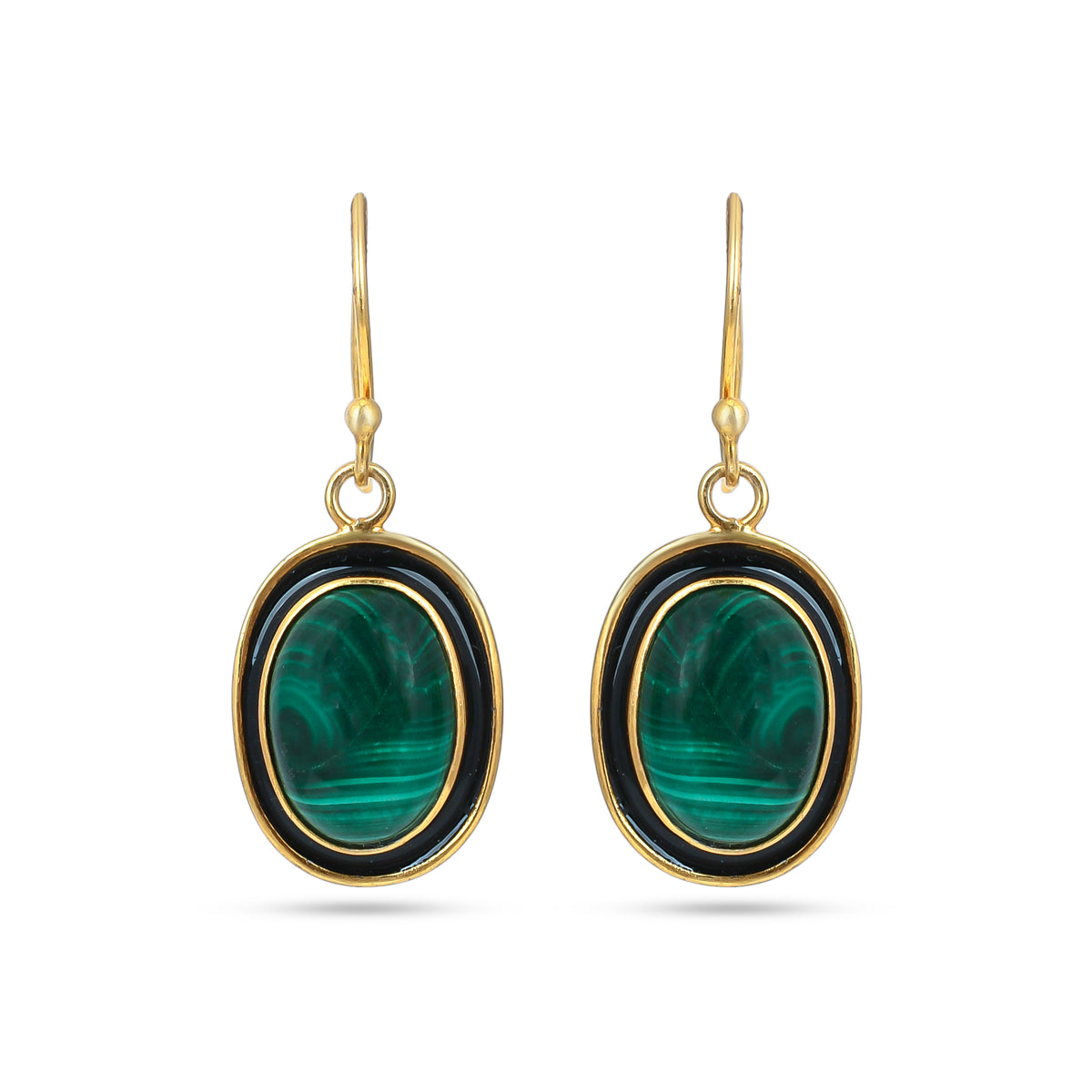 Raw Green Earrings