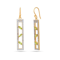 Peridot Prism Earrings
