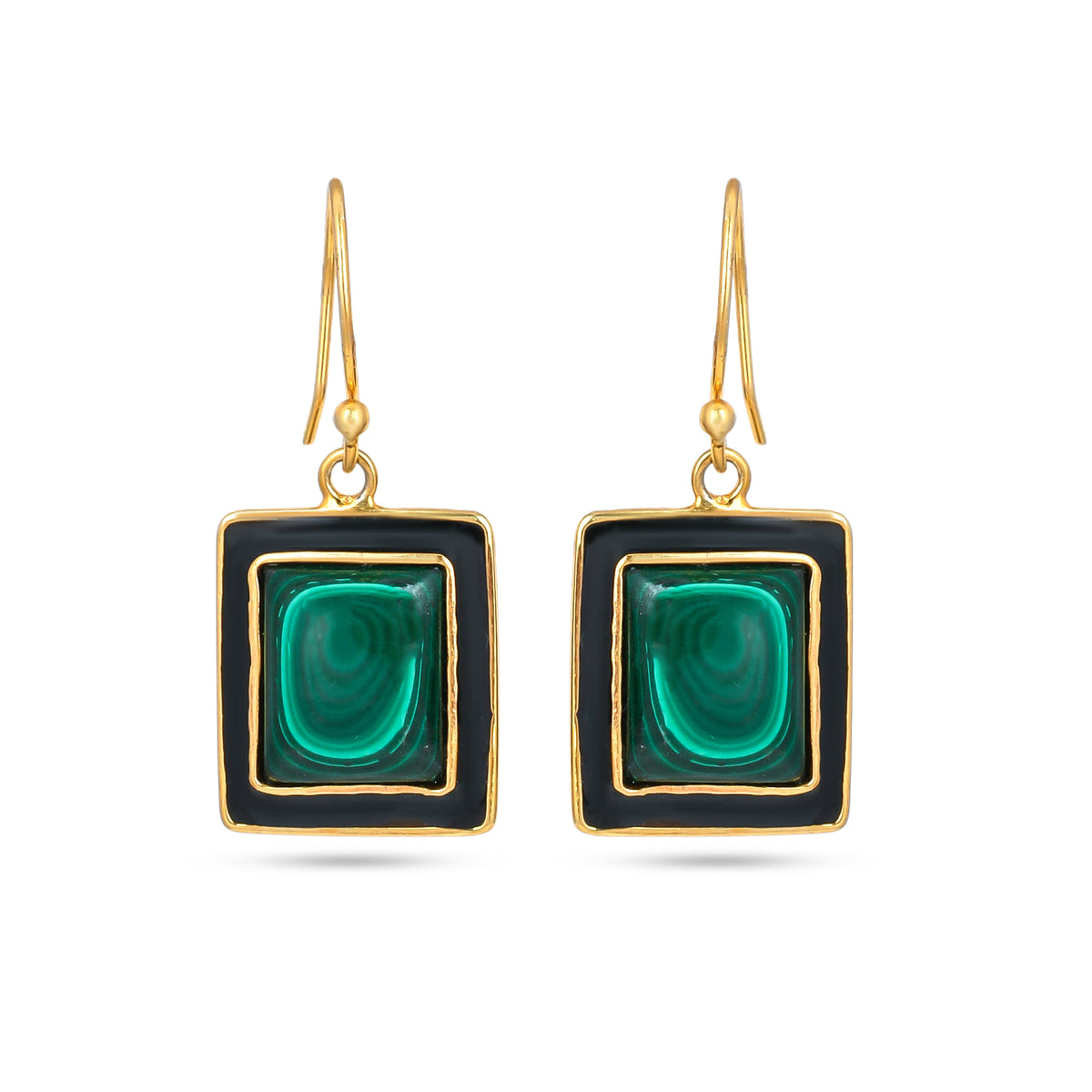 Earthy Green Earrings