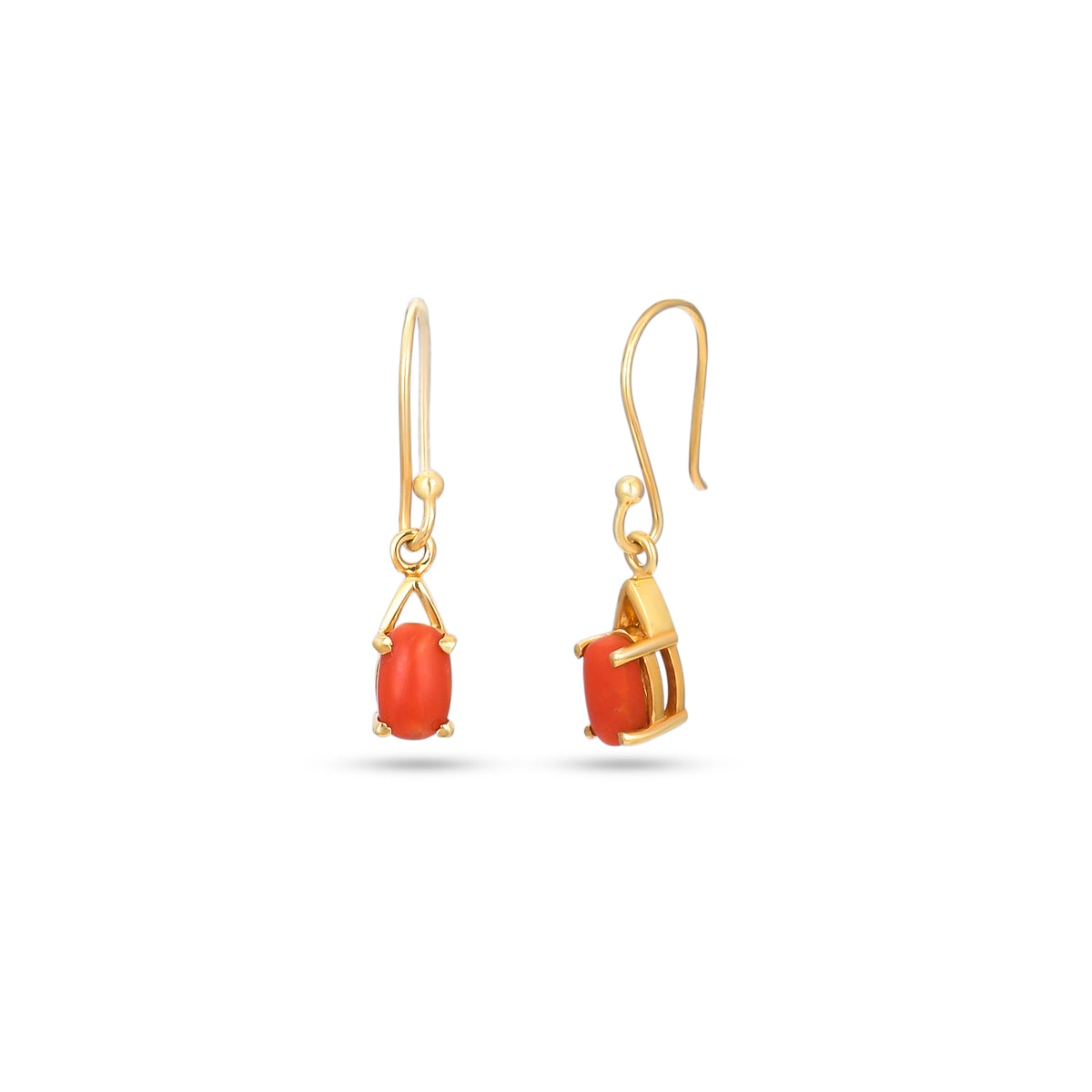 Aura Coral Earrings