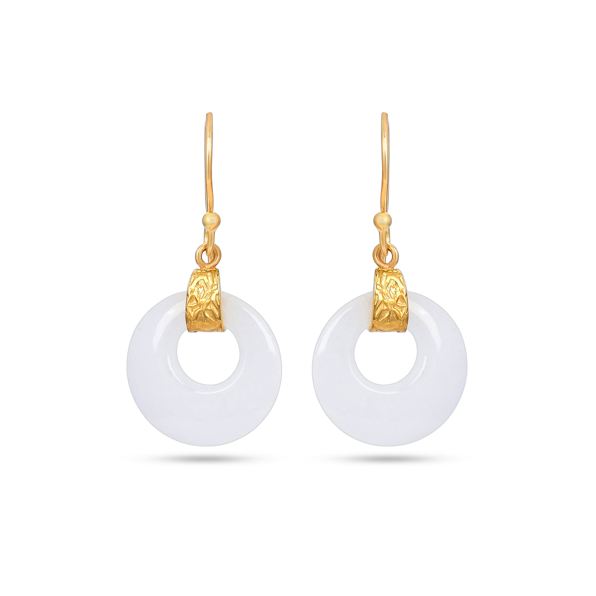 White Quartz 925 Silver Earrings