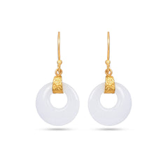 White Quartz 925 Silver Earrings