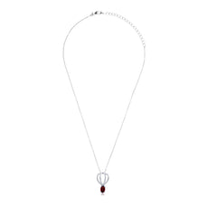 Classic Garnet Pendant in 925 Silver