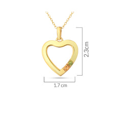 Evergreen Sunshine Heart Necklace
