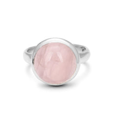 Everyday Rose Quartz Ring in 925 Silver