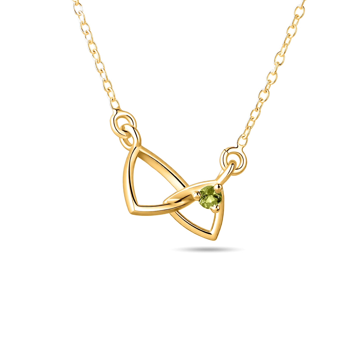 Peridot Tangle Necklace