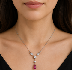 Glow Up Pink Tourmaline Necklace