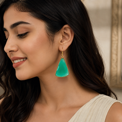 Green Glow Earrings
