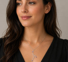 Linear Luxe Amethyst Necklace