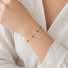 GREEN STONE BRACELET