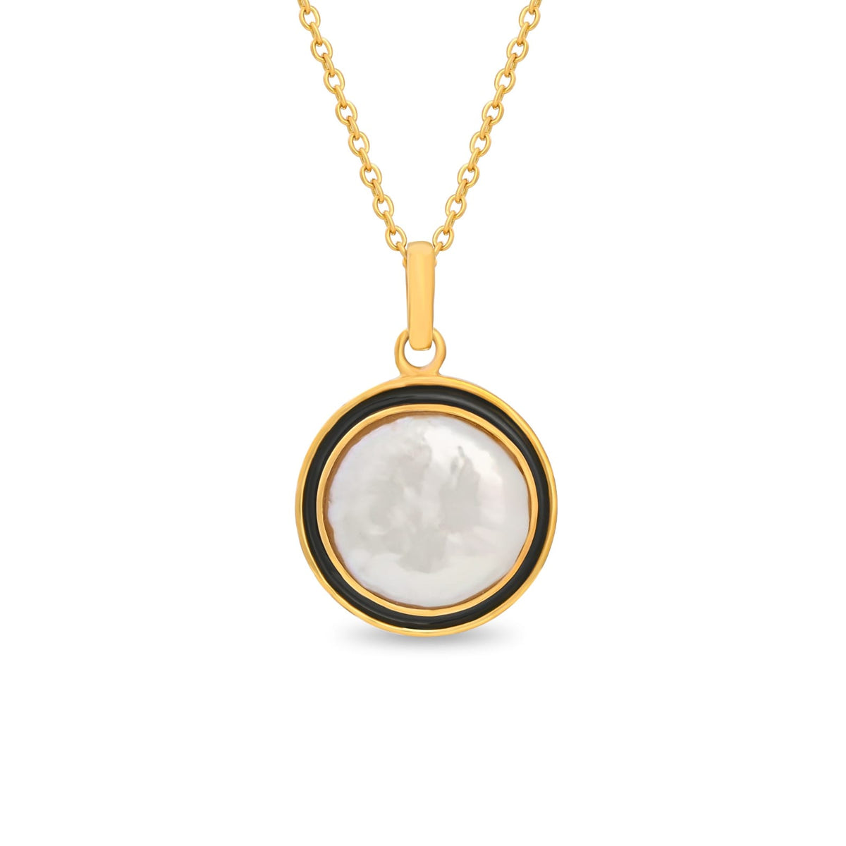 Mother Of Pearl Necklace Set In 925 Silver