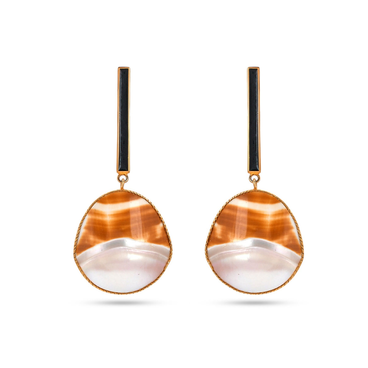 Mother Of Pearl Shell 925 Silver Earring