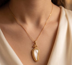 Organic Shine MOP Necklace