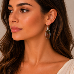 Brown Spark Earrings