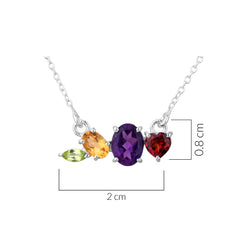 Colour Pop Necklace in 925 Silver