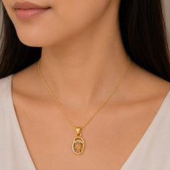 Citrine Swirl Necklace