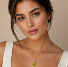 Peridot Crown Necklace