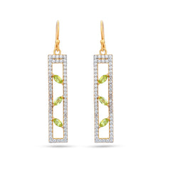 Peridot Prism Earrings