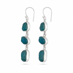 Rough Apatite Earrings