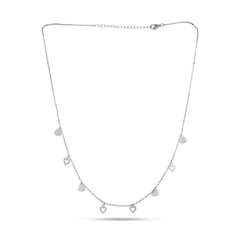 Triangle Charm Necklace In 925 Silver