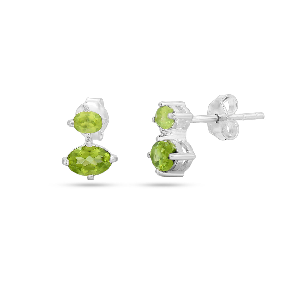 Spring Green Peridot Earrings