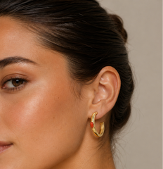 Sunset Coral Earrings