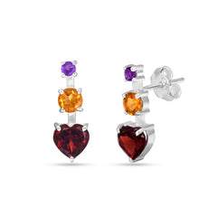Multi Glow Stud Earrings