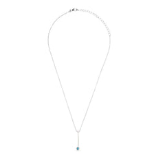 Round Apatite In 925 Silver Necklace