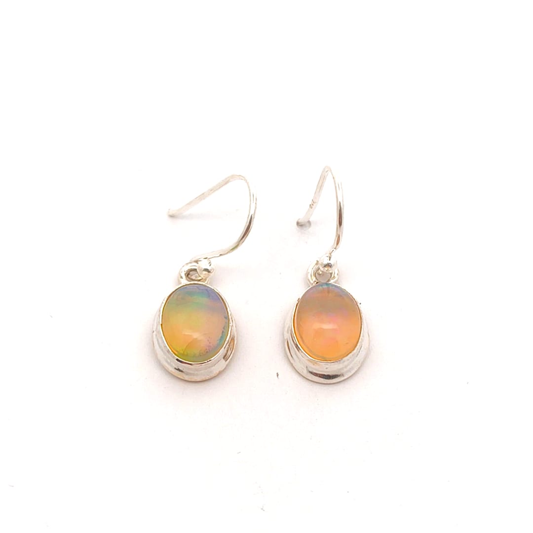Oval Opal Stone Earrings