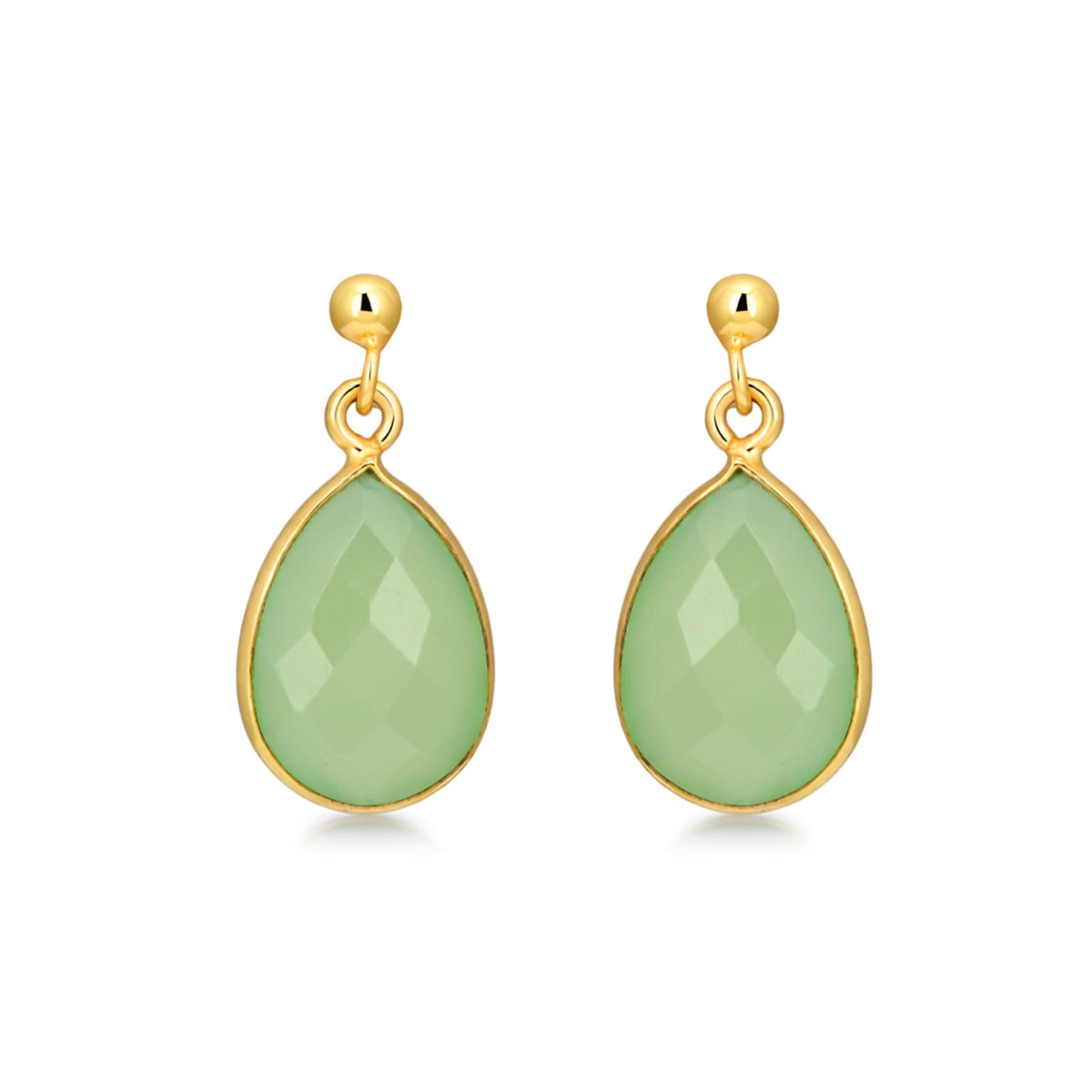 Serene Chalcedony Earrings in 925 Silver
