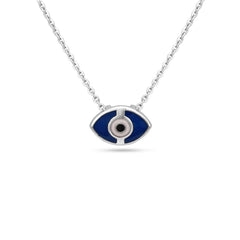 Evil Eye Necklace In 925 Silver