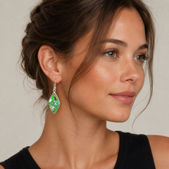 Green Bloom Earrings