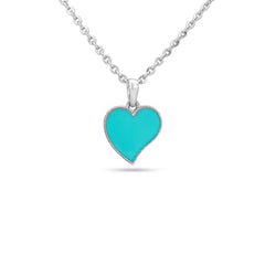 Heart Charm Enamel Pendant