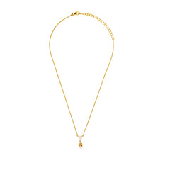 Citrine And Moonstone 925 Silver Necklace