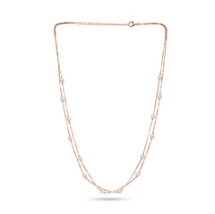 Double Line Pearl Necklace