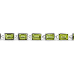 Refreshing Peridot Silver Bracelet