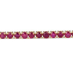 Ruby Gold Plated Bracelet